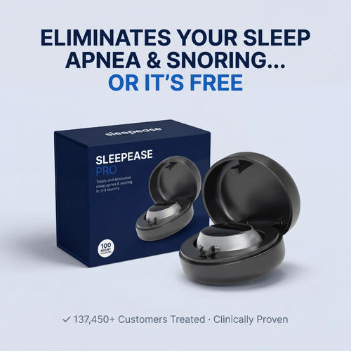 SleepEase Pro — Throat Muscle Strengthening — Eliminates Snoring & Sleep Apnea